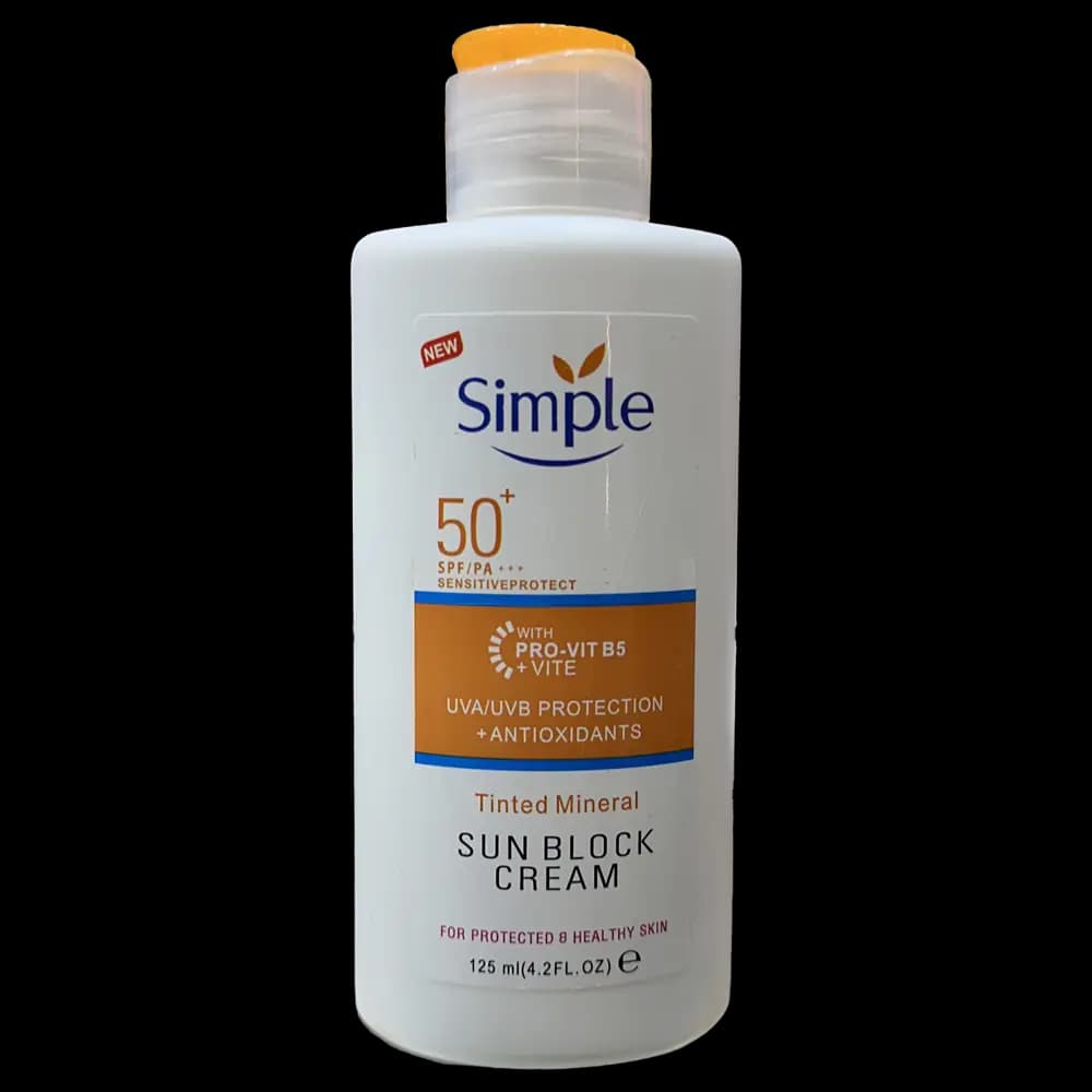 ضد آفتاب سیمپل مدل Tinted Mineral حجم 125 میلی لیتر