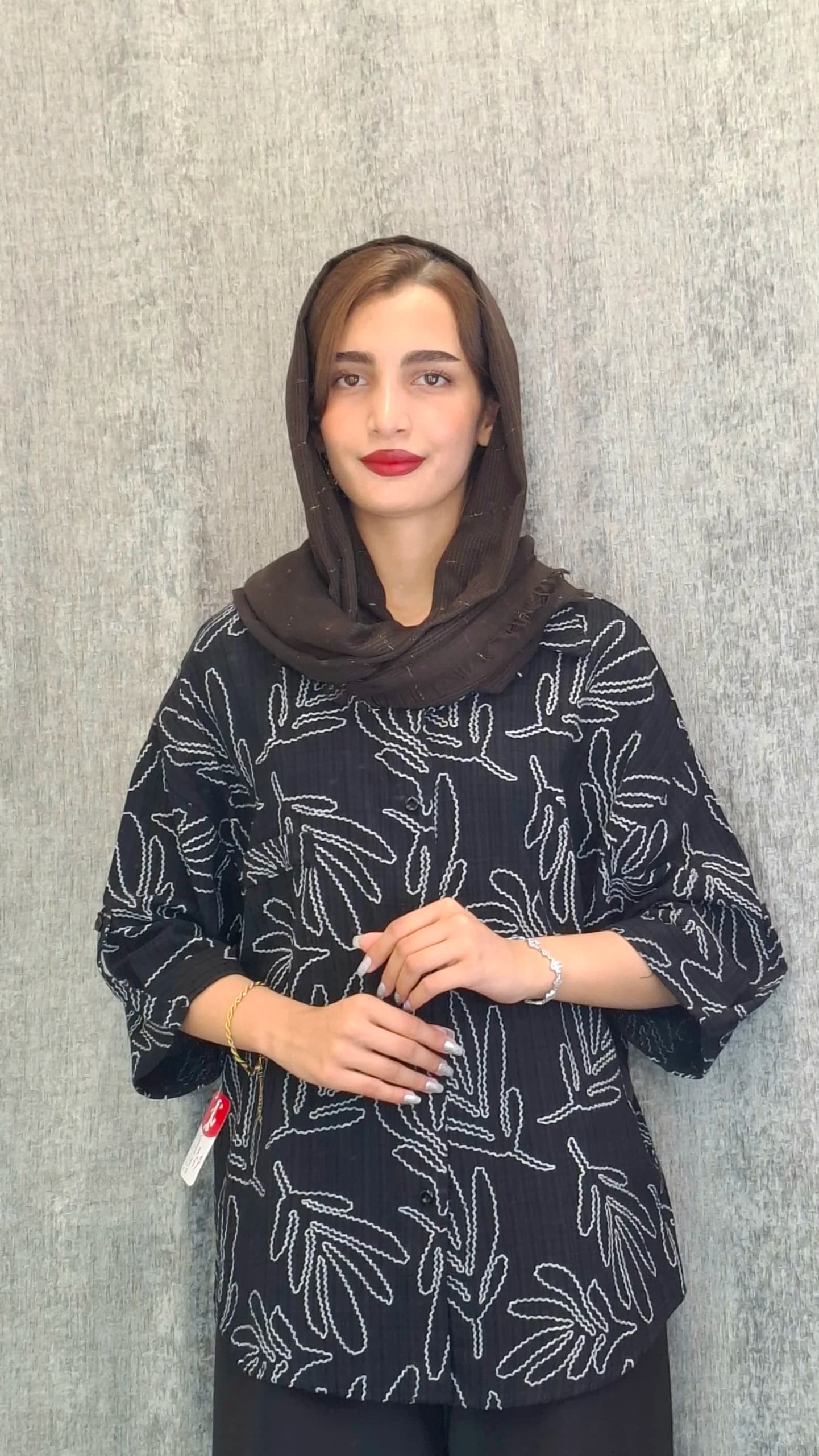 مانتو طرح‌دار «ینزی» (زنانه) — تصویر ۳