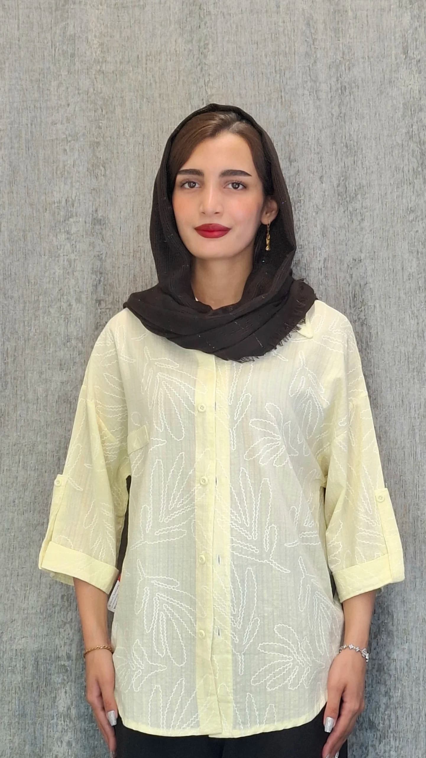 مانتو طرح‌دار «ینزی» (زنانه) — تصویر ۴