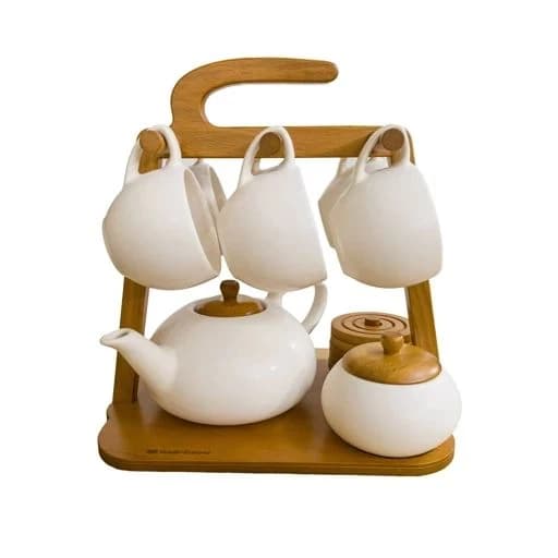 سرویس چای خوری 17 پارچه سرامیکی کارولین — تصویر ۲