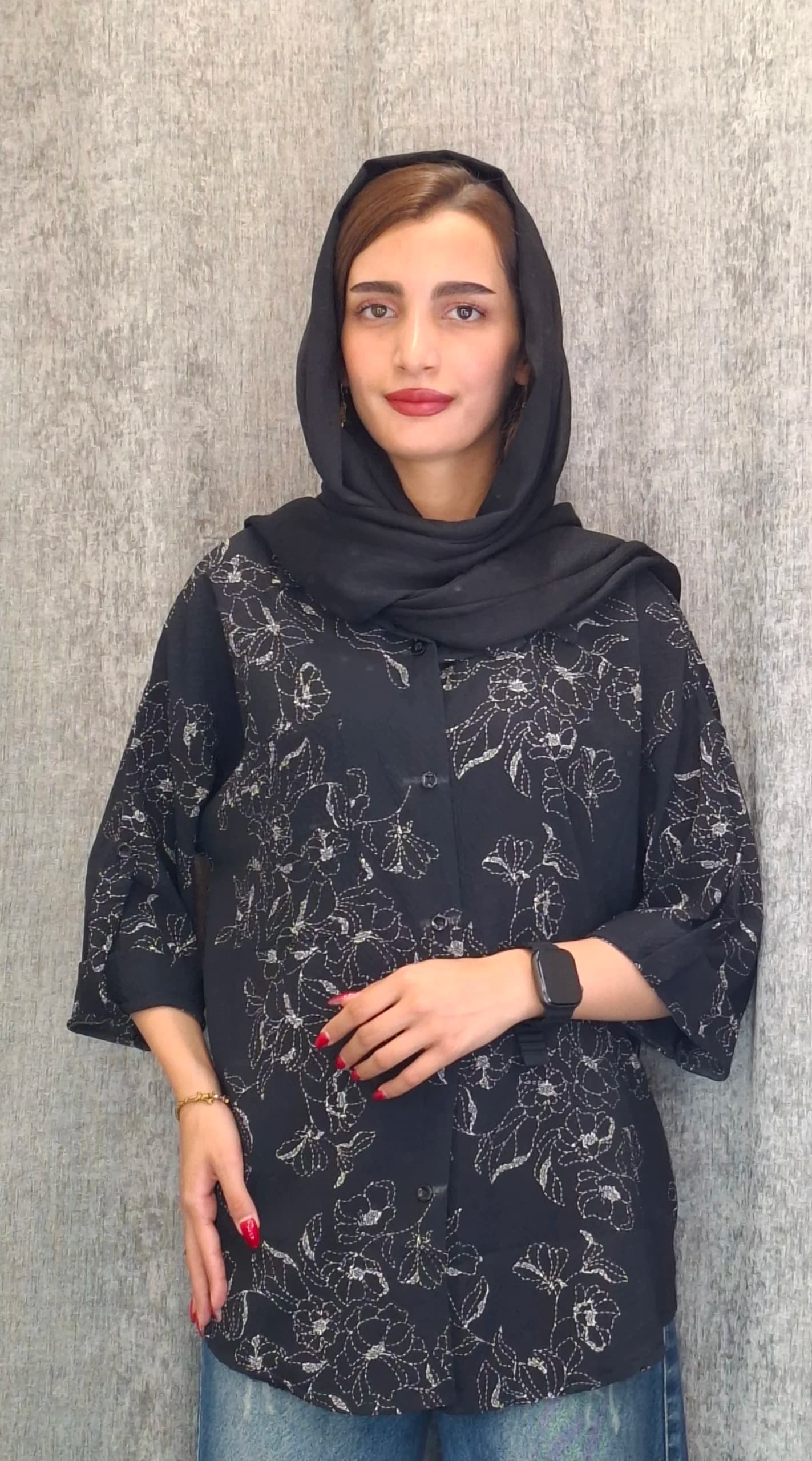 مانتو «ینزی گل‌خامه»(زنانه) — تصویر ۳
