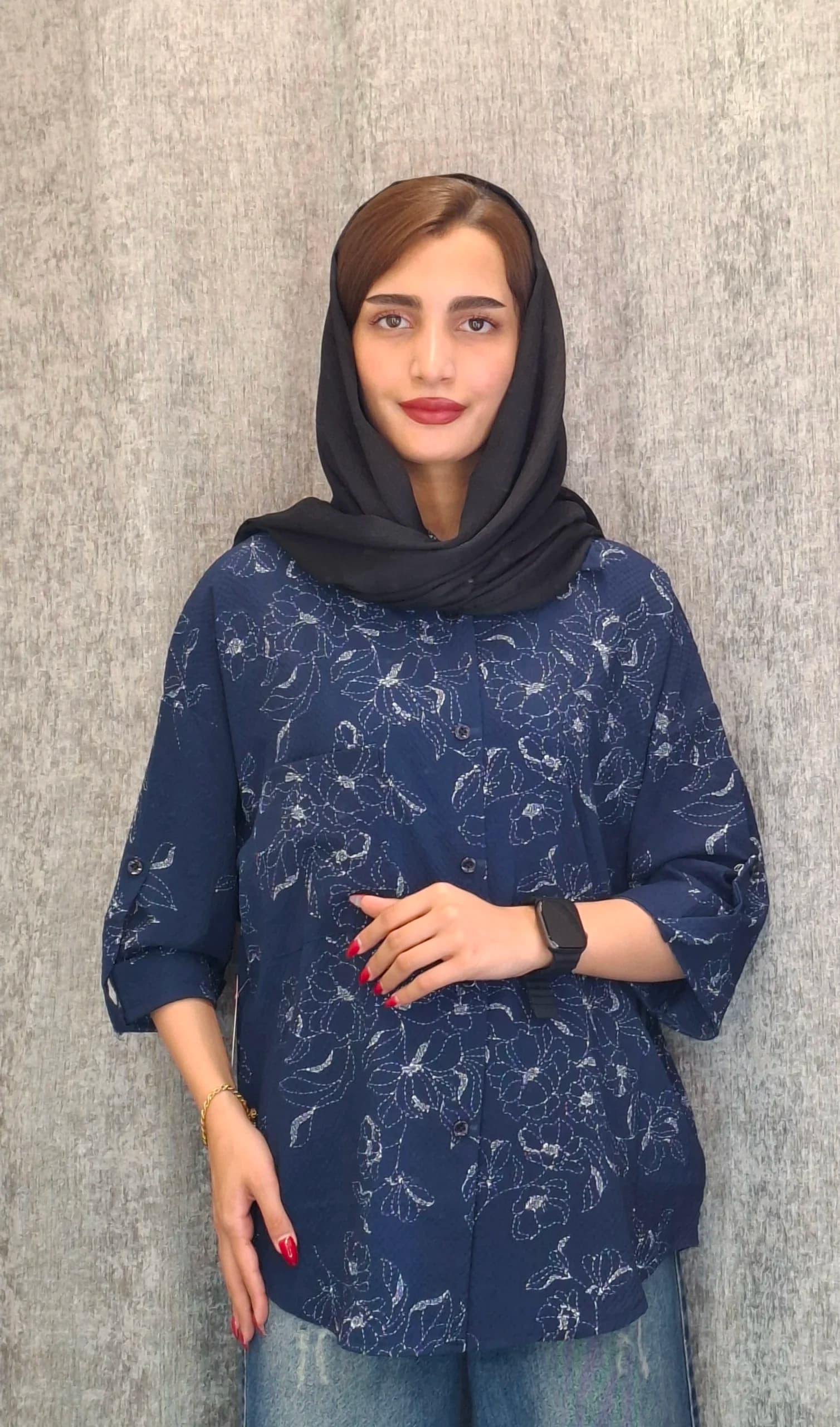 مانتو «ینزی گل‌خامه»(زنانه) — تصویر ۴