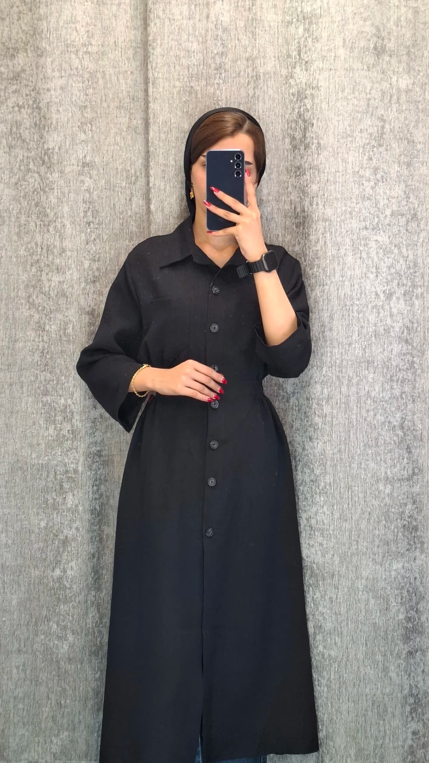 مانتو شانتون کمرکش(زنانه) — تصویر ۳