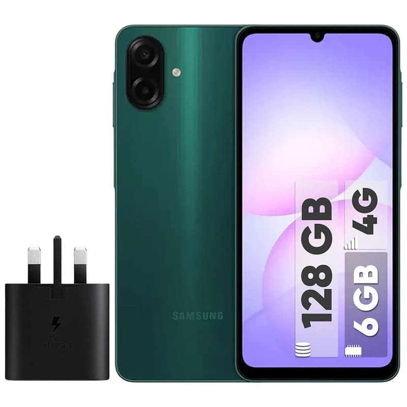 گوشی موبایل سامسونگ مدل Galaxy A07 دو سیم کارت ظرفیت 64گیگابایت و رم 4 گیگابایت به همراه شارژر 25 وات رنگ مشکی سامسونگ