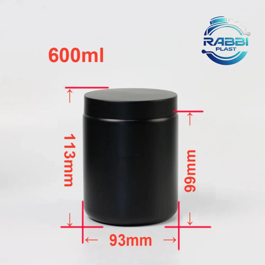 قوطی مکمل 600 ml با درب
