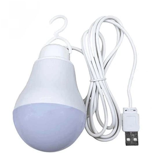 لامپ LED USB آویزدار حبابی | لامپ سیمی ۷ وات — تصویر ۳