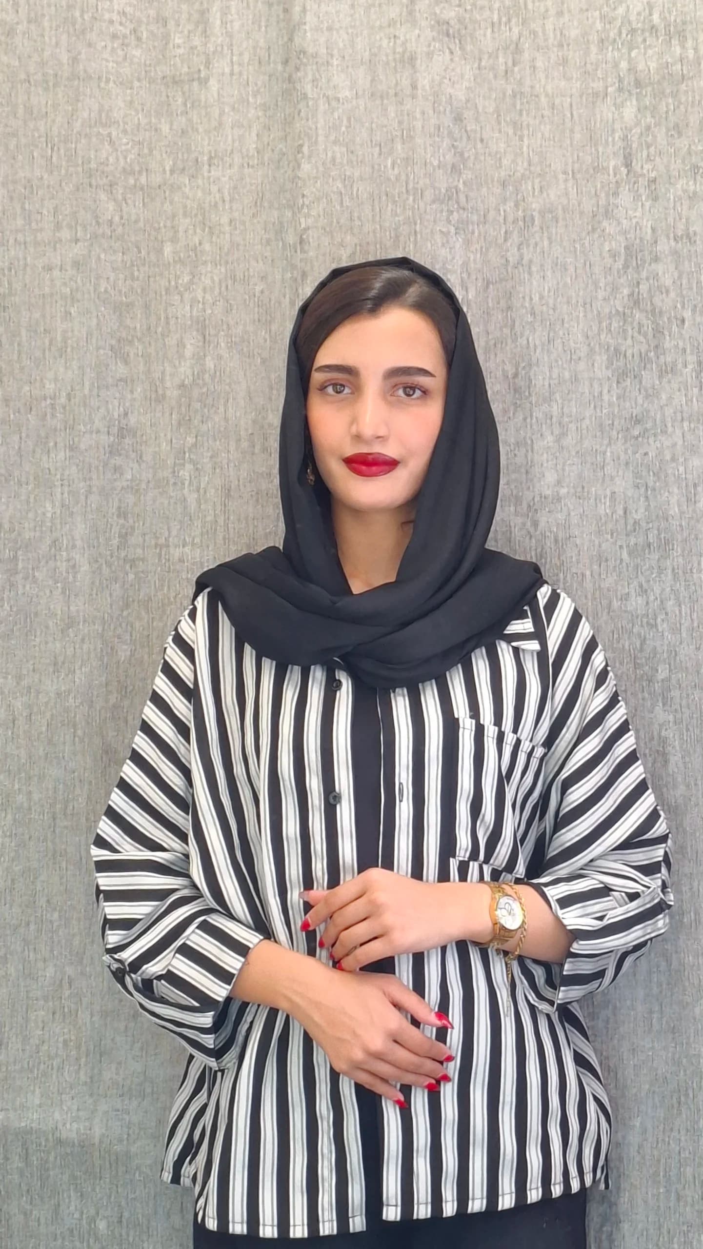 مانتو شومیز راه راه «مارین»(زنانه) — تصویر ۲