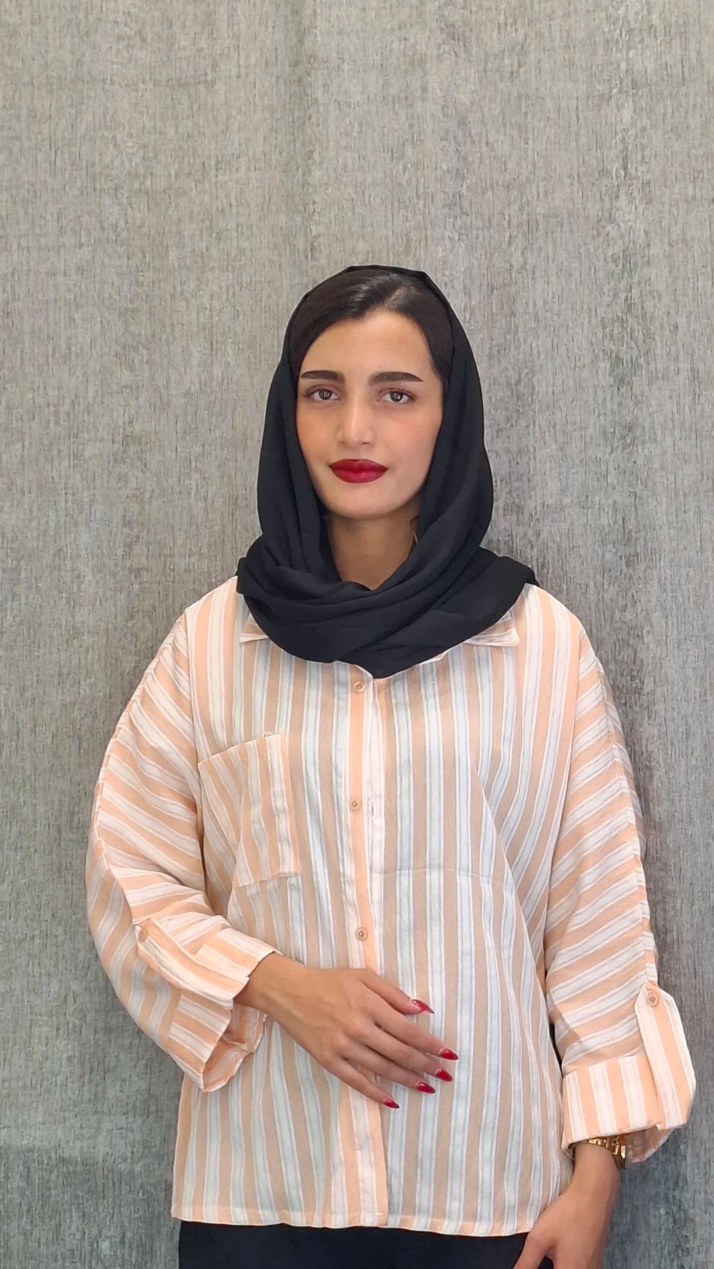 مانتو شومیز راه راه «مارین»(زنانه) — تصویر ۳