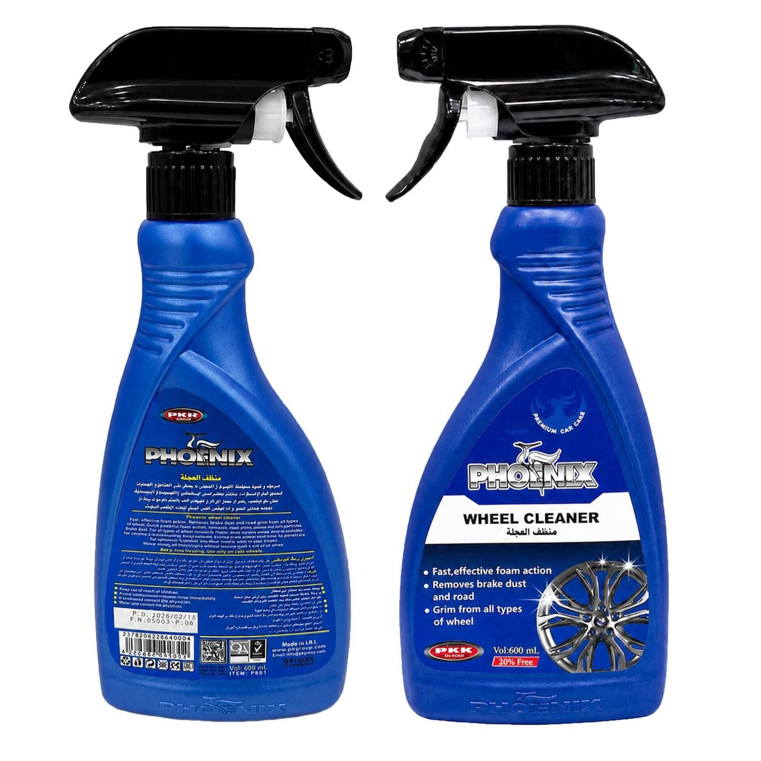 اسپری رینگ خودرو فونیکس مدل WHEEL CLEANER حجم 600 میلی لیتر | گارانتی اصالت و سلامت فیزیکی کالا — تصویر ۴