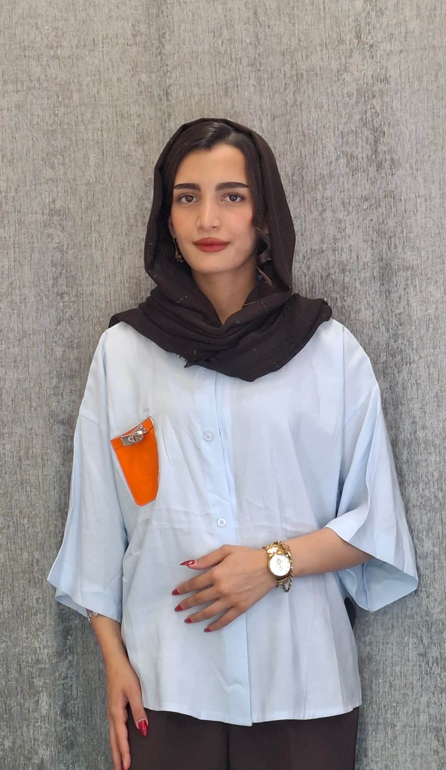 مانتو سیلک «جیب چرم»(زنانه) — تصویر ۵