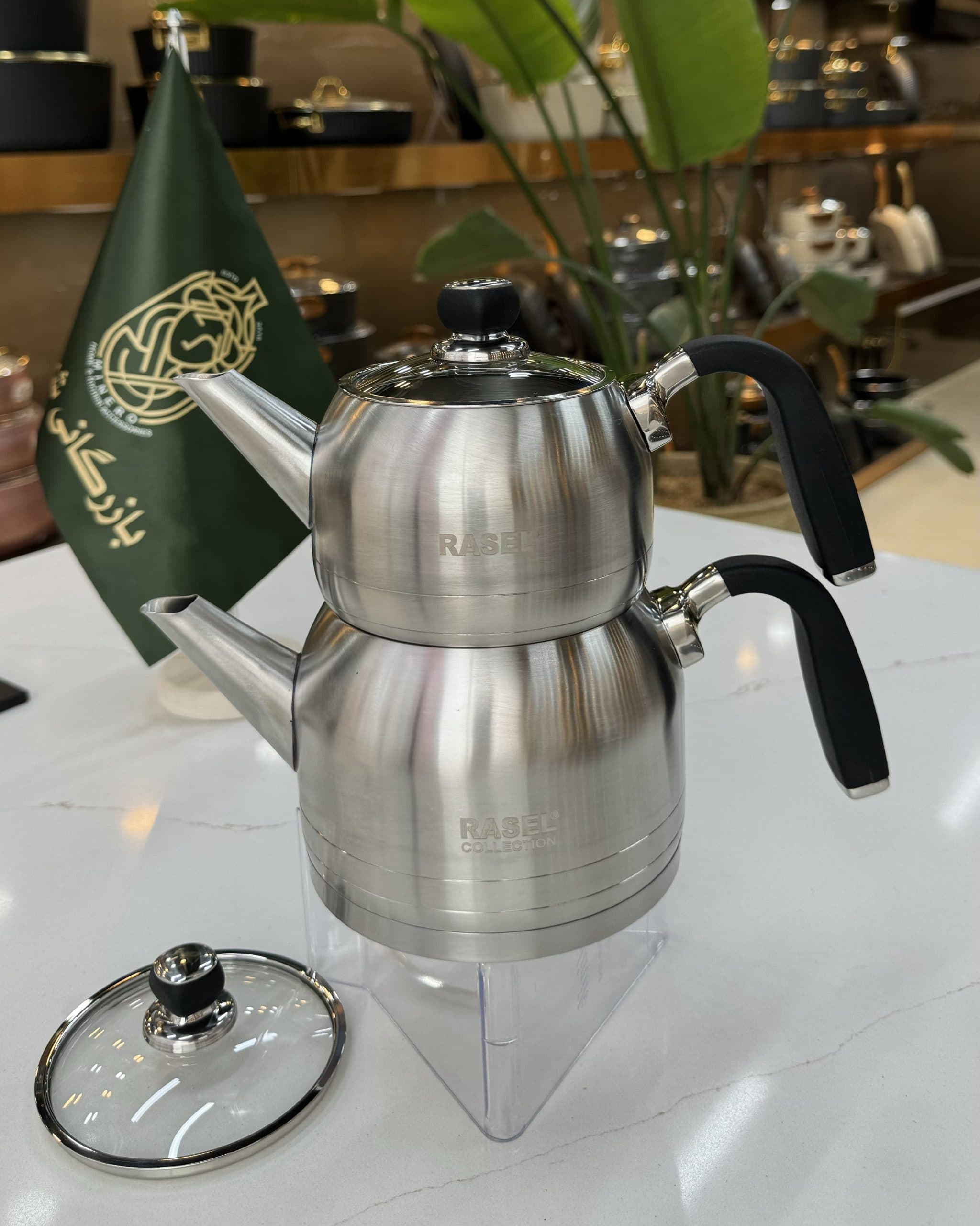 کتری و قوری استیل مدل R_094 راسل (RASEL)