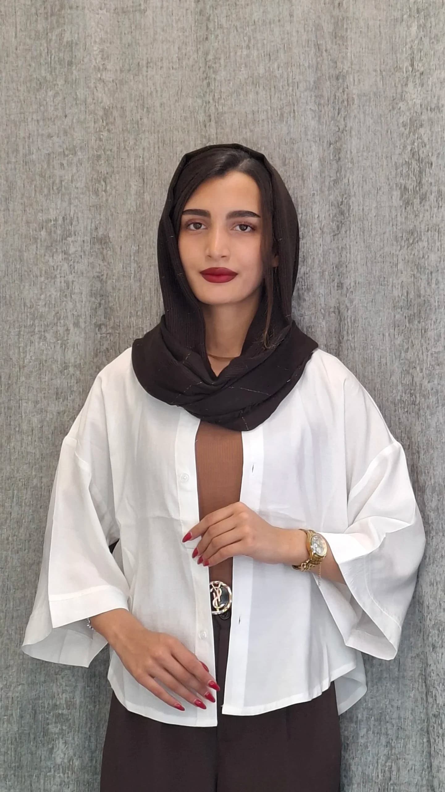 مانتو سیلک پایین هلالی(زنانه) — تصویر ۴