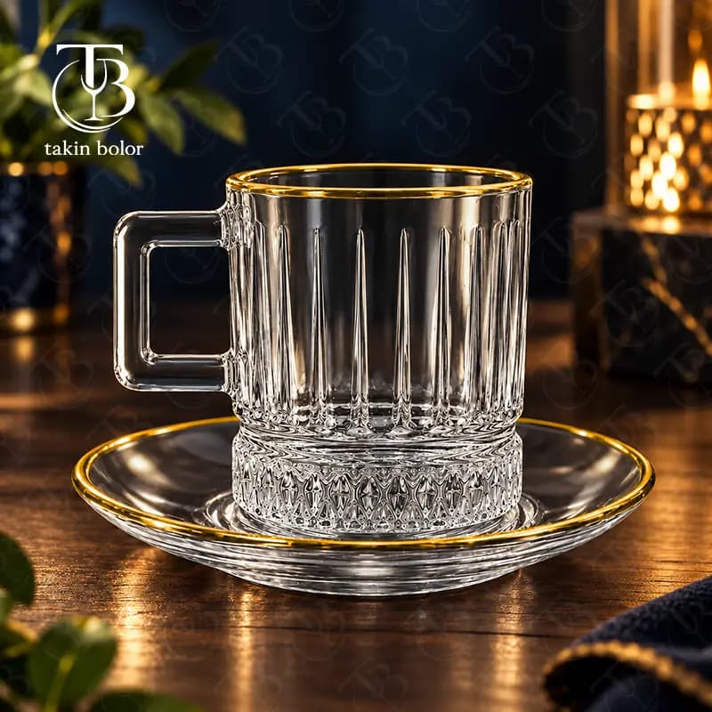 فنجان نعلبکی بلینک مکس – مدل KTZB158 – لب طلا