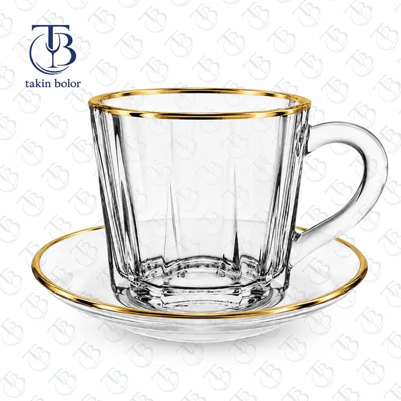 فنجان نعلبکی بلینک مکس – مدل KTZB153 – لب طلا — تصویر ۲