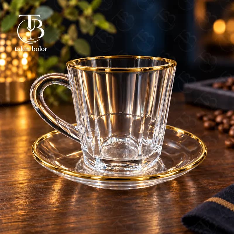 فنجان نعلبکی بلینک مکس – مدل KTZB153 – لب طلا