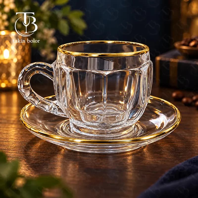 فنجان نعلبکی بلینک مکس – مدل KTZB142 – لب طلا