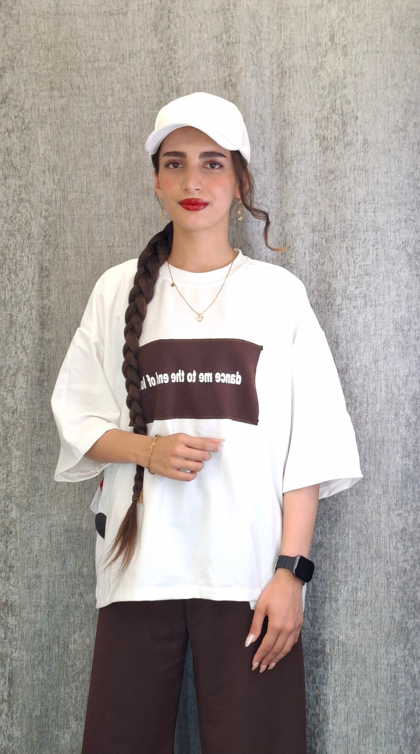 ست تیشرت و شلوار سفید(زنانه)
