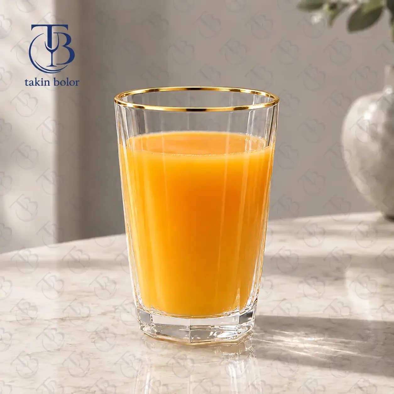 لیوان شربت خوری بلینک مکس – مدل KTY4304 – لب طلا