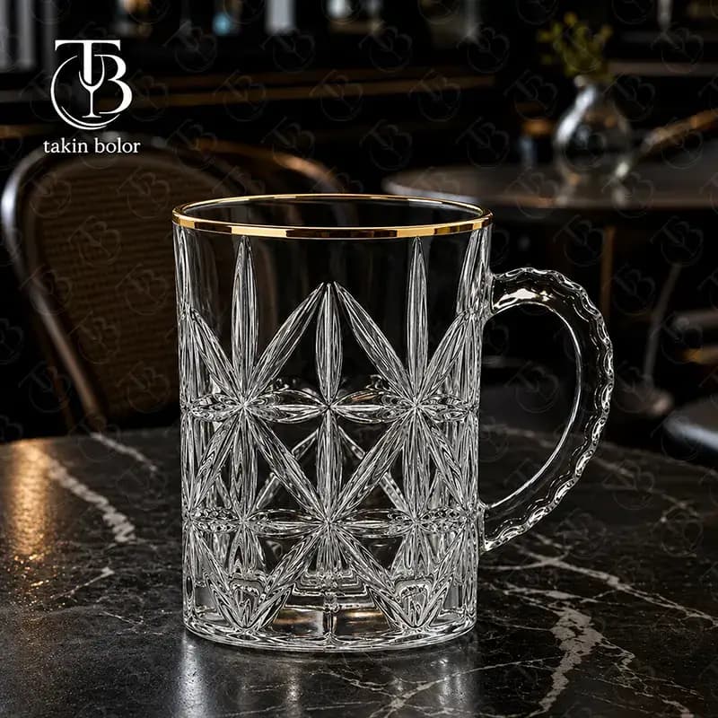 لیوان پوگین – مدل BJB503A – لب طلا