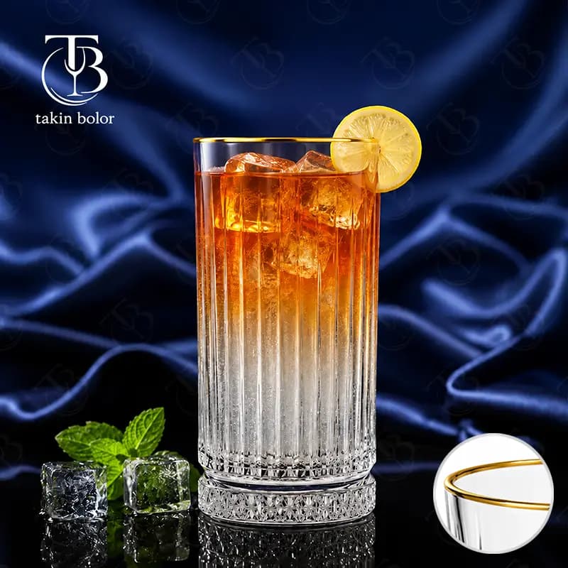 لیوان شربت خوری بلینک مکس – مدل KTY6244 – لب طلا