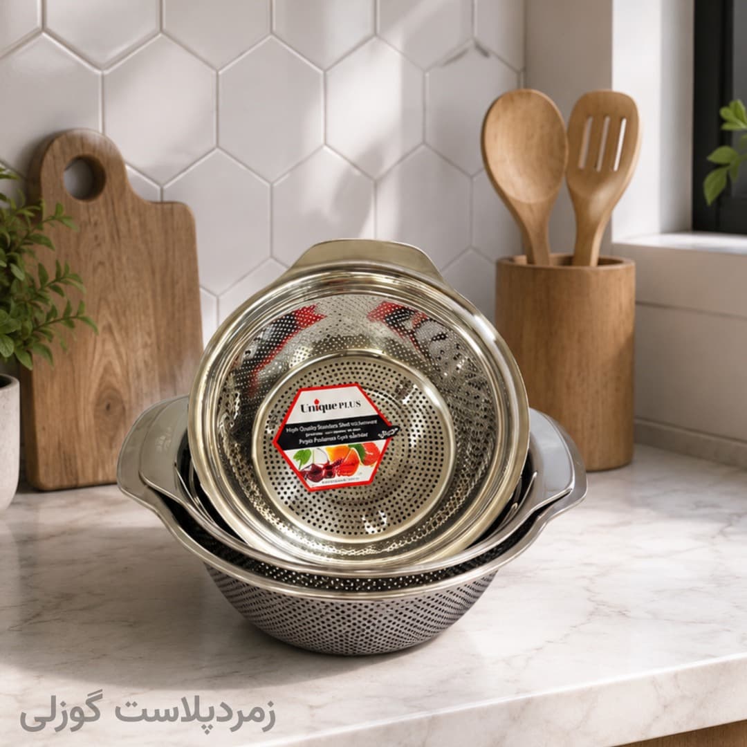 سرویس 3 پارچه آبکش یونیک اصل — تصویر ۲