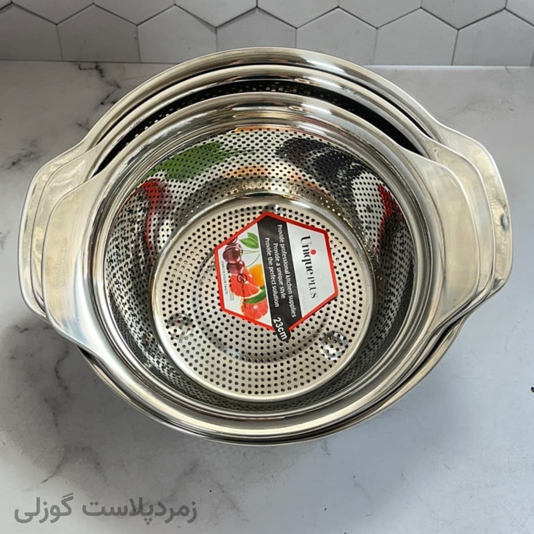 سرویس 3 پارچه آبکش یونیک اصل — تصویر ۳