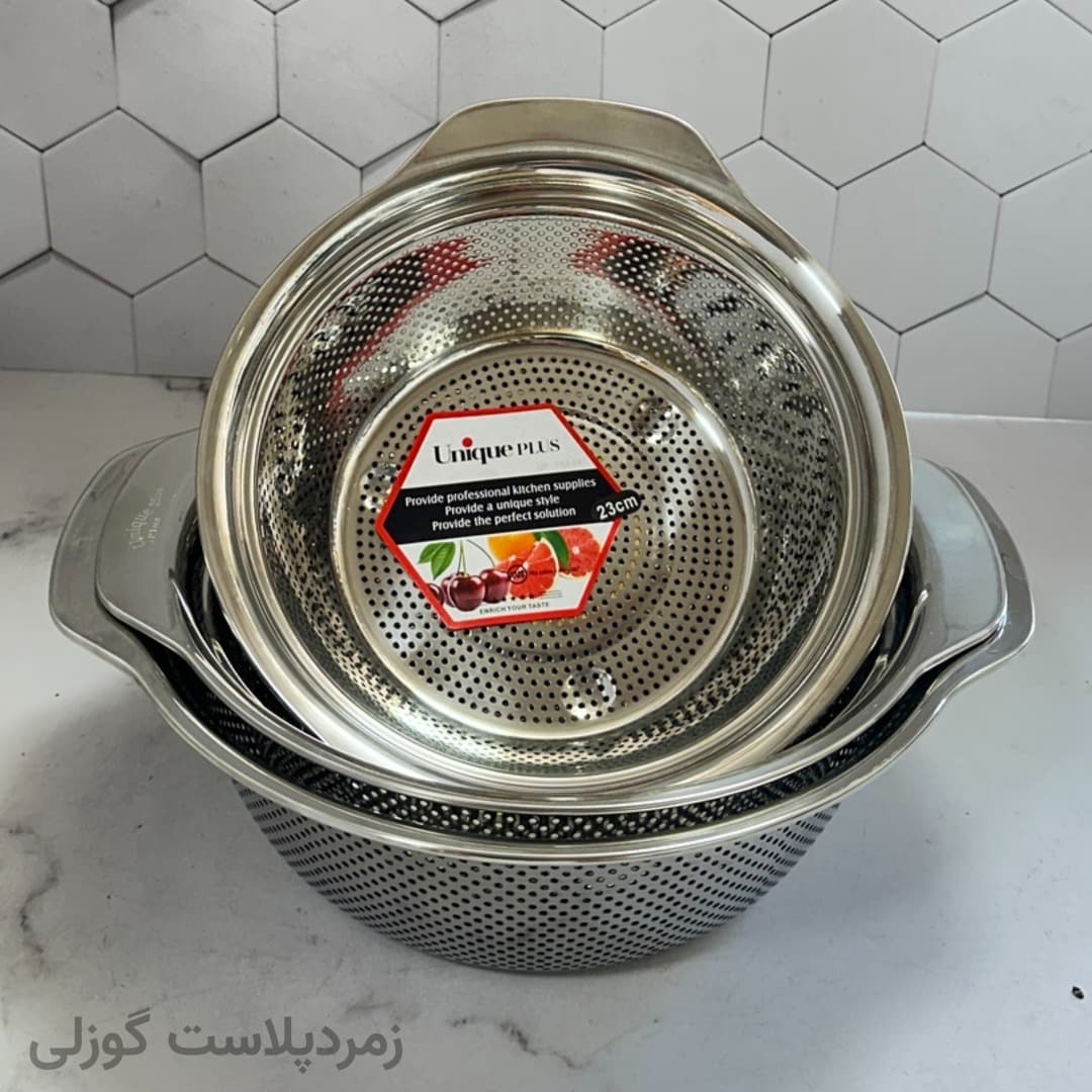 سرویس 3 پارچه آبکش یونیک اصل — تصویر ۴