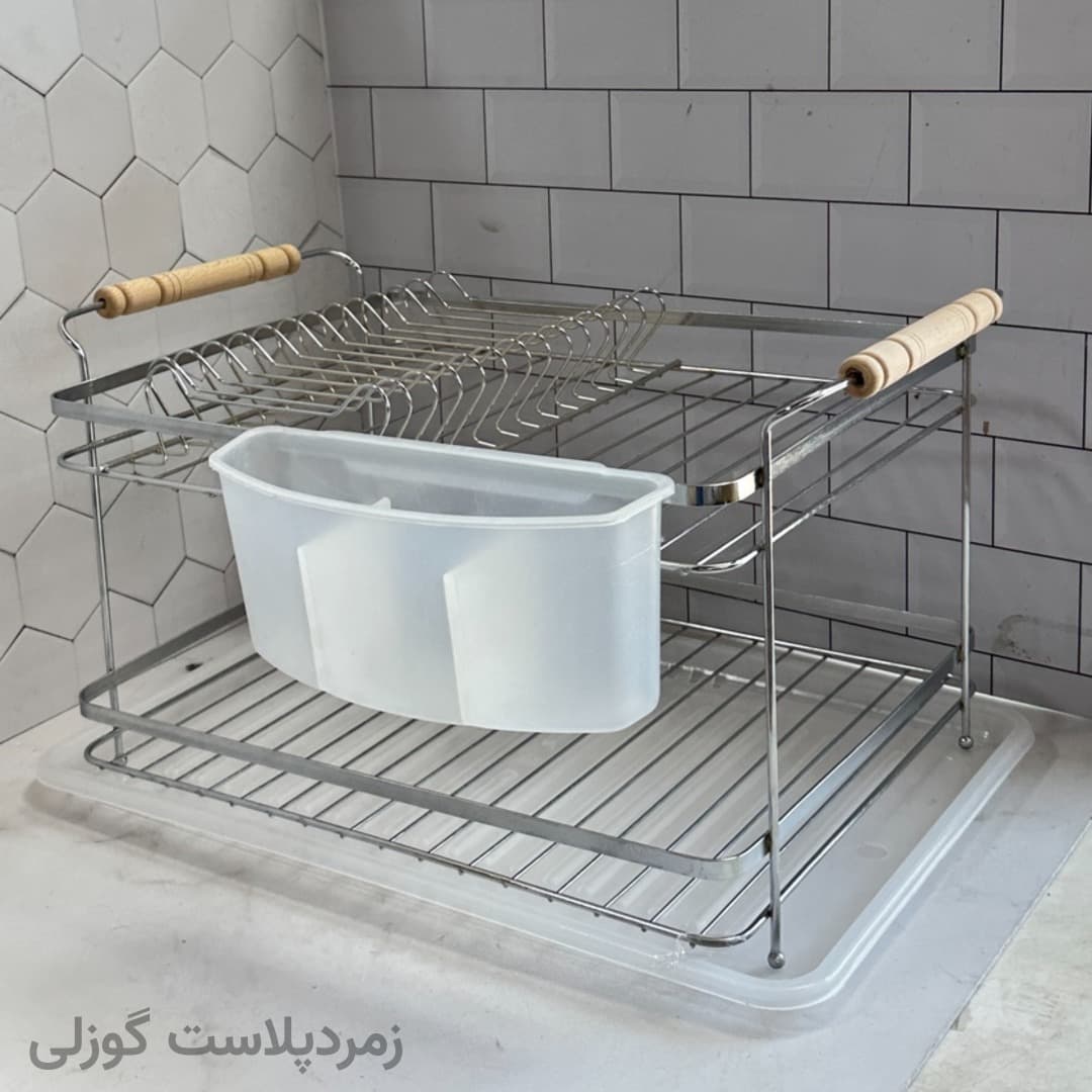 آبچکان دو طبقه استیل آیناز — تصویر ۲