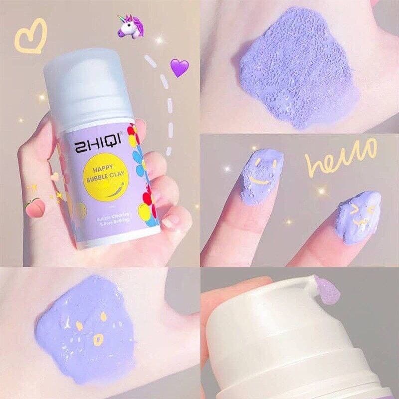 ماسک گلی حبابی happy bubble clay