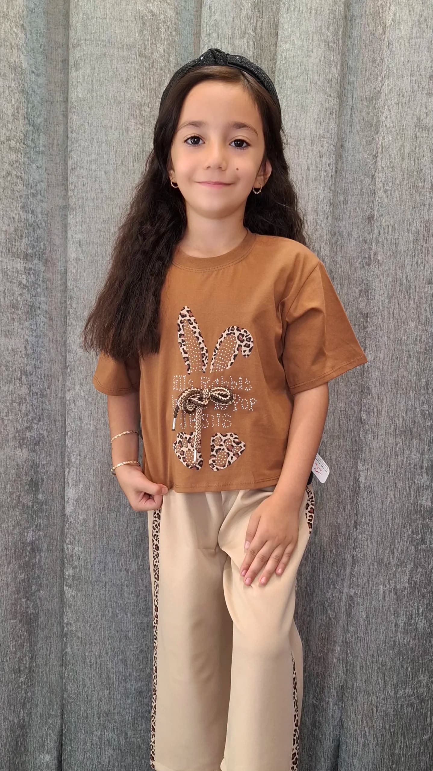 ست تیشرت و شلوار طرح خرگوش(بچگانه)