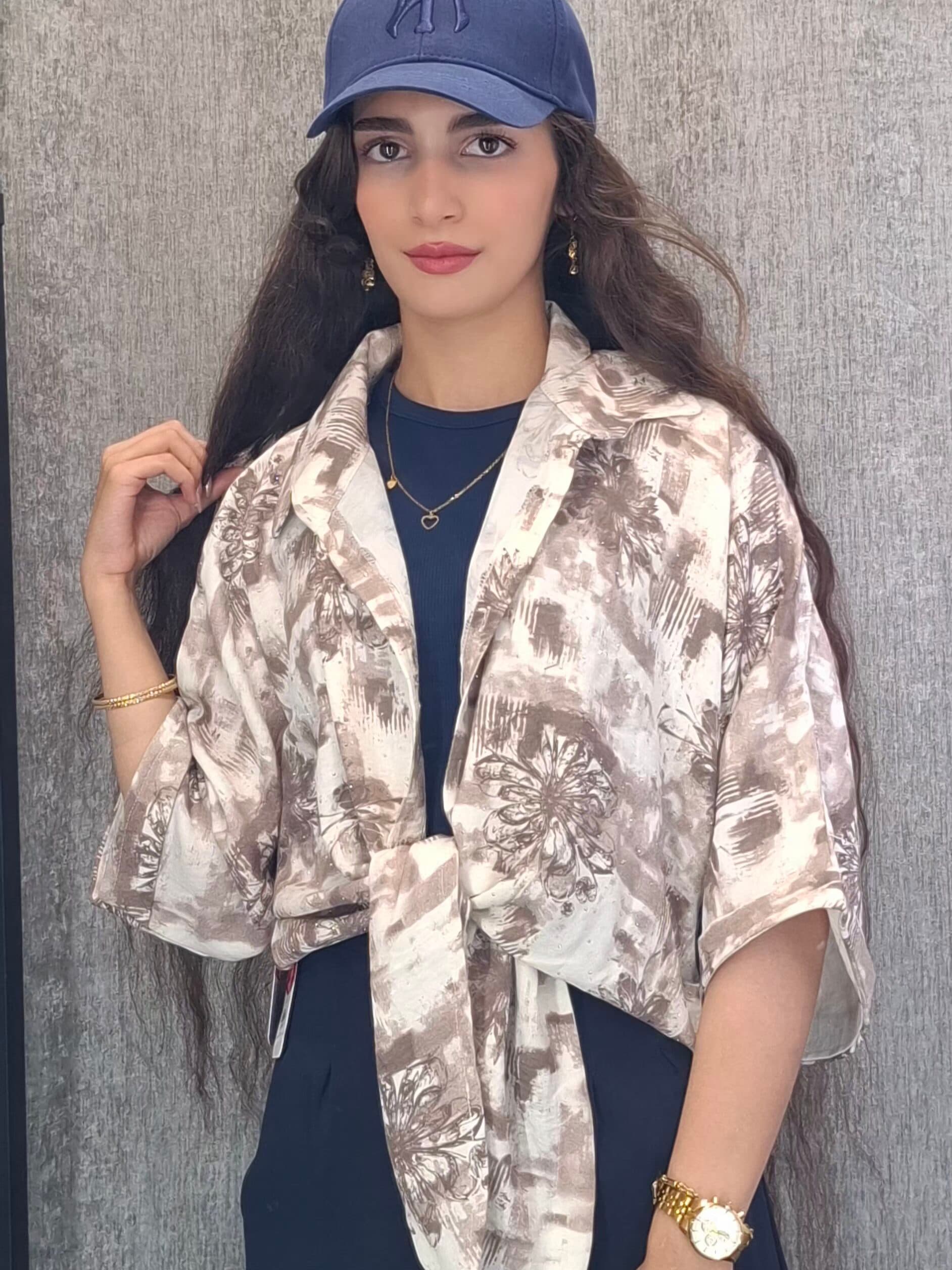 شومیز گره‌ای گلدار(زنانه)