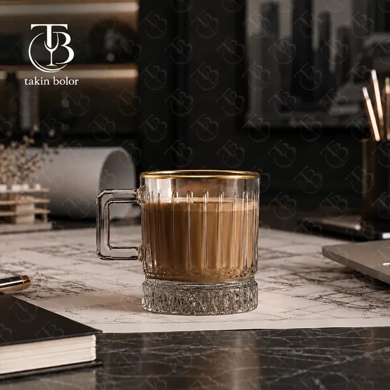 فنجان بلینک مکس – مدل KTZB158 – لب طلا — تصویر ۲