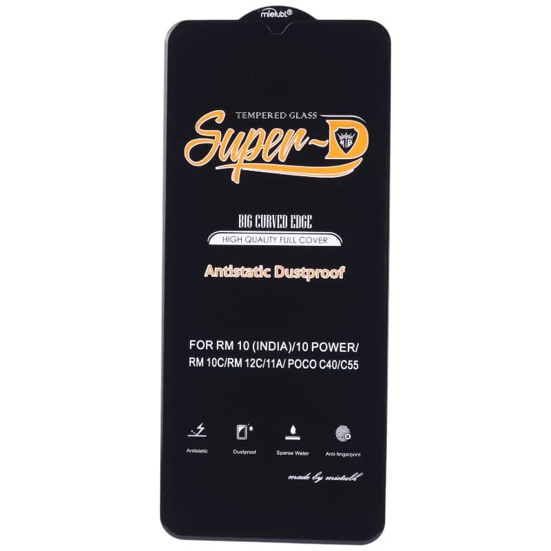 گلس Super D آنتی استاتیک میتوبل شیائومی Redmi 10C — تصویر ۳