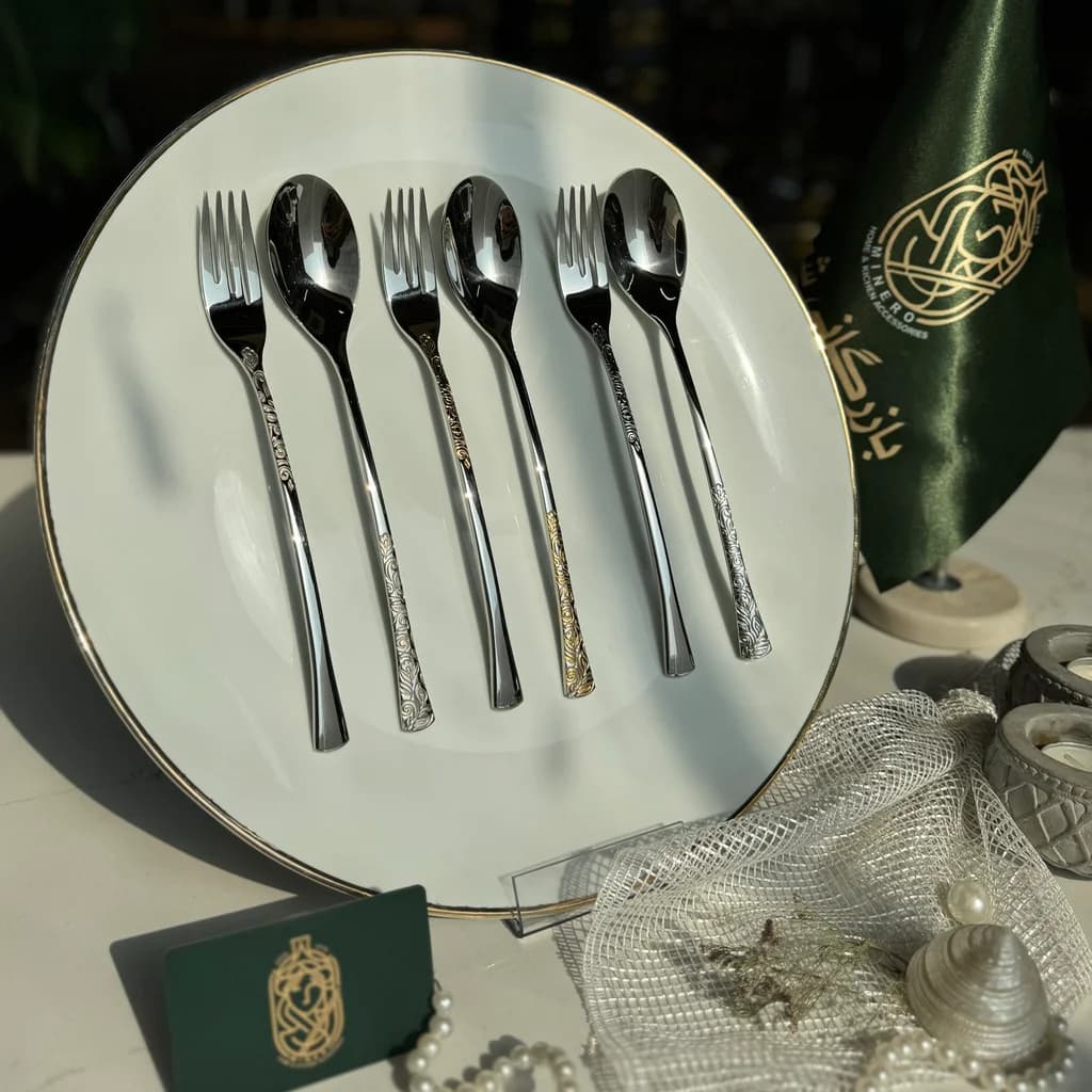 سرویس قاشق چنگال ۳۰نفره برگامو مدل ۲۸۸ — تصویر ۴