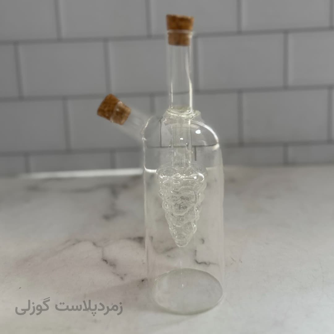 روغن ریز دوجداره شیشه ای استوانه ای — تصویر ۲