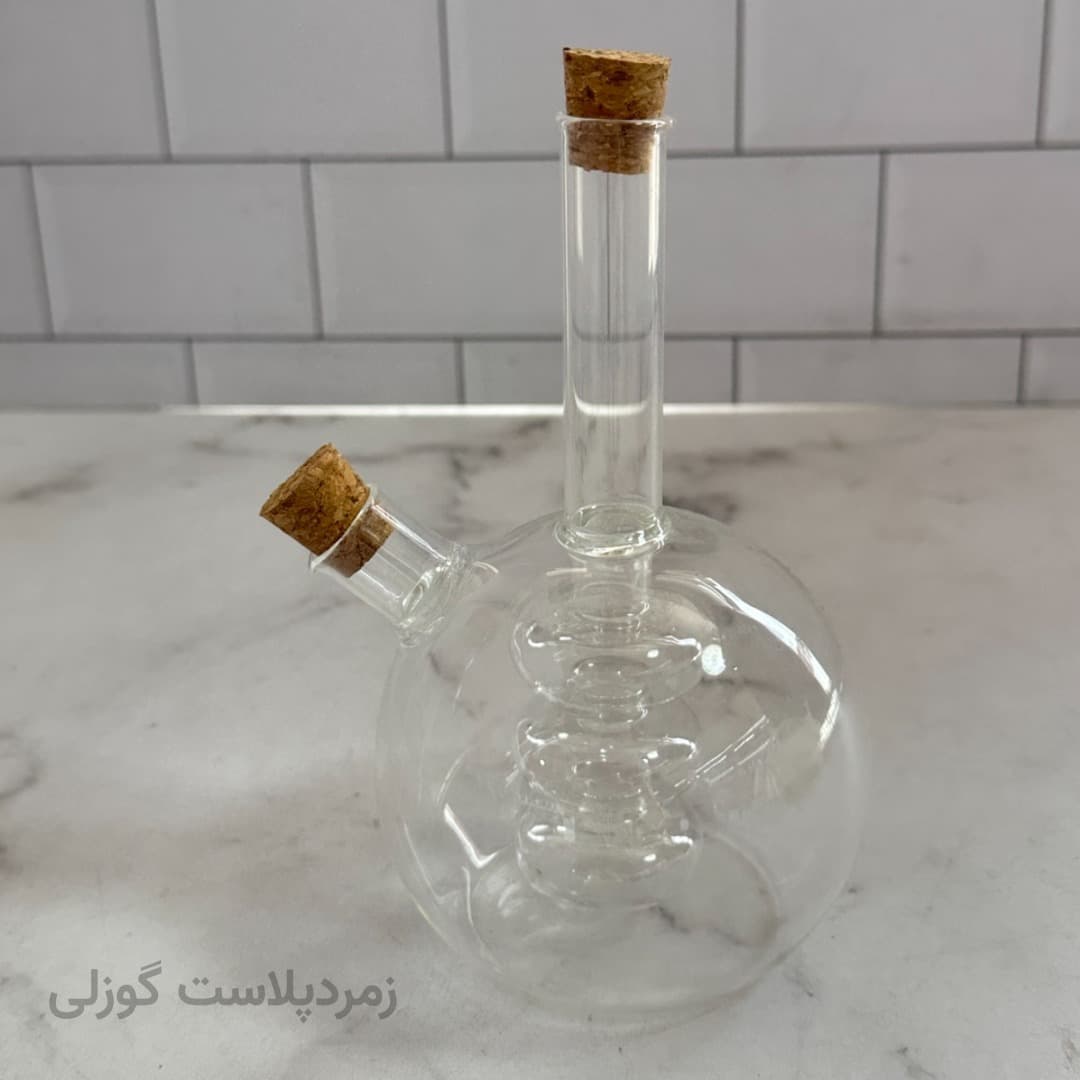 روغن ریز دوجداره شیشه ای بشکه ای — تصویر ۲
