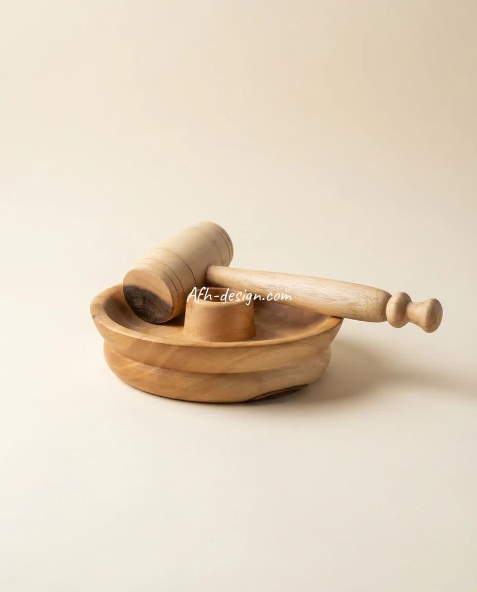 گردو شکن چوبی (رنگ روشن)