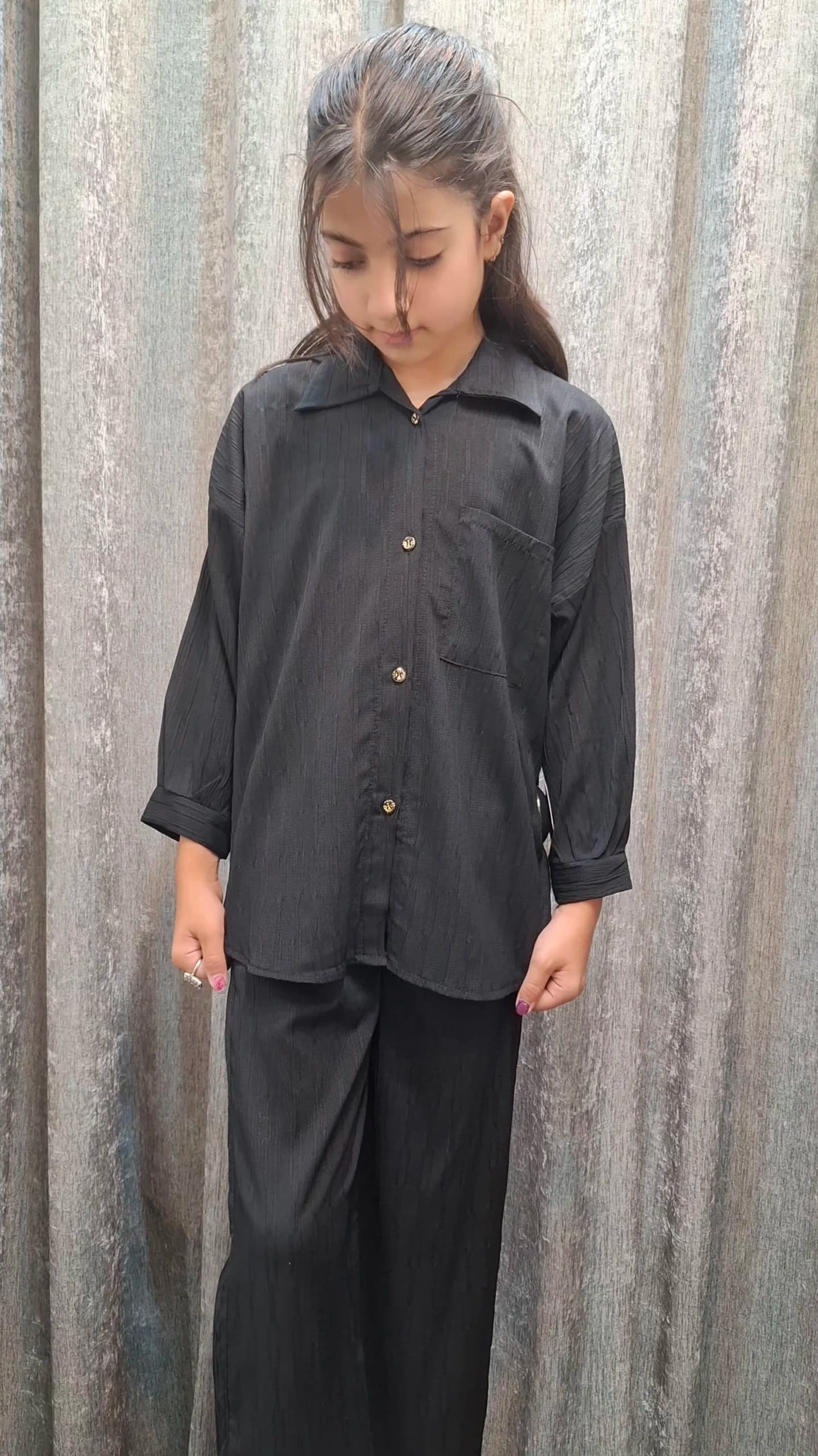 ست مانتو و شلوار دخترانه ایوا(بچگانه) — تصویر ۲