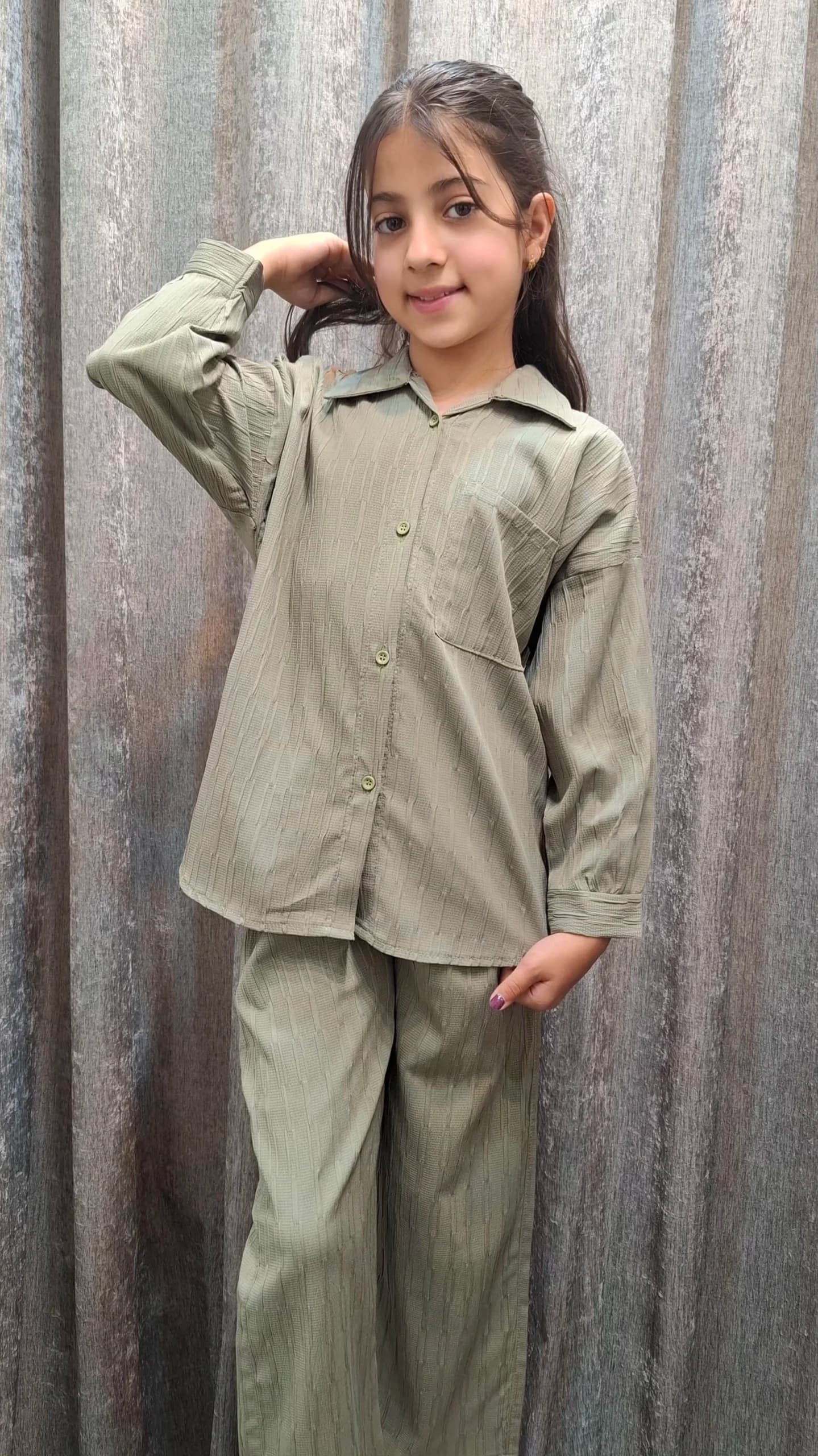 ست مانتو و شلوار دخترانه ایوا(بچگانه)