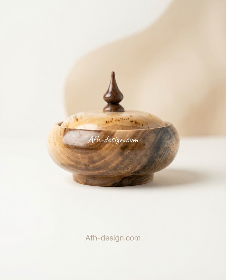 قندان چوبی خمره‌ای