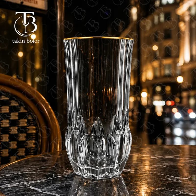 لیوان شربت خوری بلینک مکس – مدل KTY6241 – لب طلایی