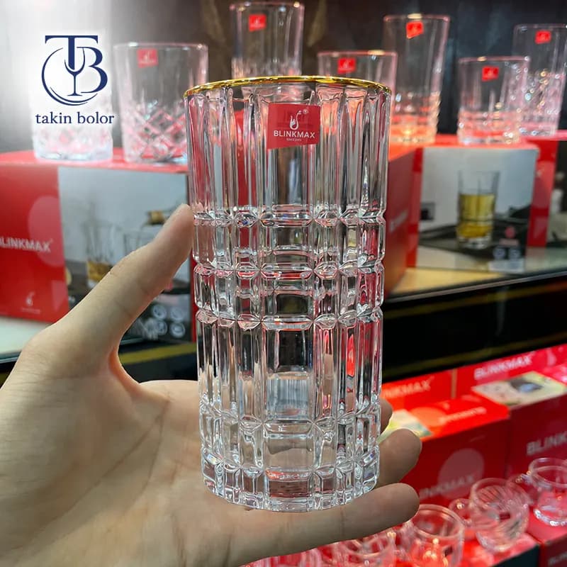 لیوان شربت خوری بلینک مکس – مدل KTY6231D – لب طلا — تصویر ۴