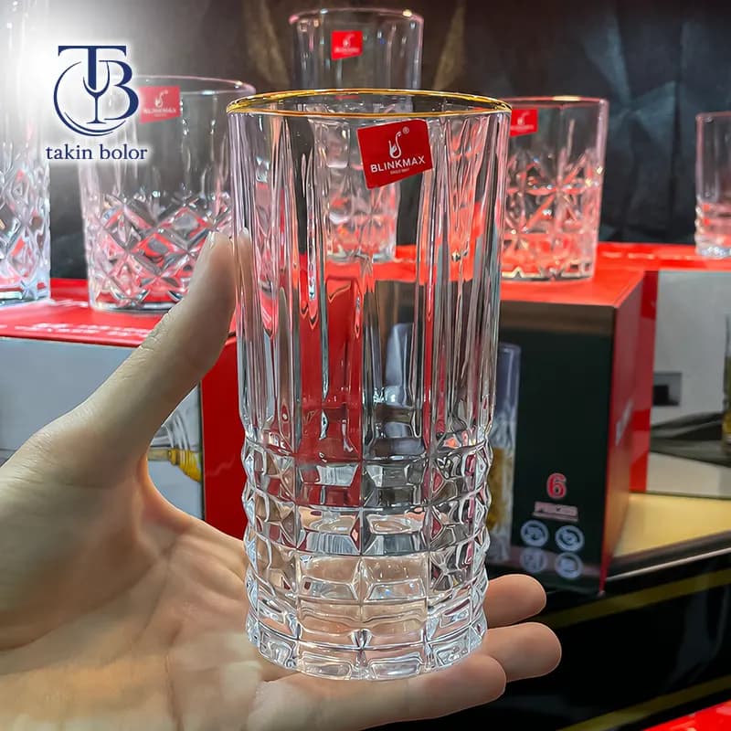 لیوان شربت خوری بلینک مکس – مدل KTY6231B – لب طلا — تصویر ۴