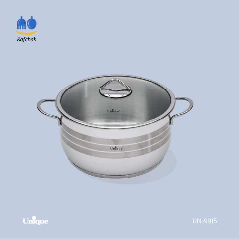 قابلمه تک یونیک سایز 28 – مدل 9915 – استیل ضدزنگ — تصویر ۳