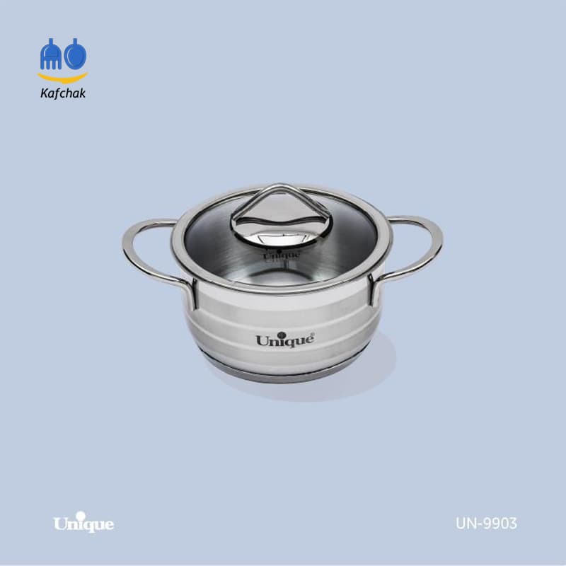 قابلمه تک یونیک سایز 16 – مدل 9903 – استیل ضدزنگ — تصویر ۳
