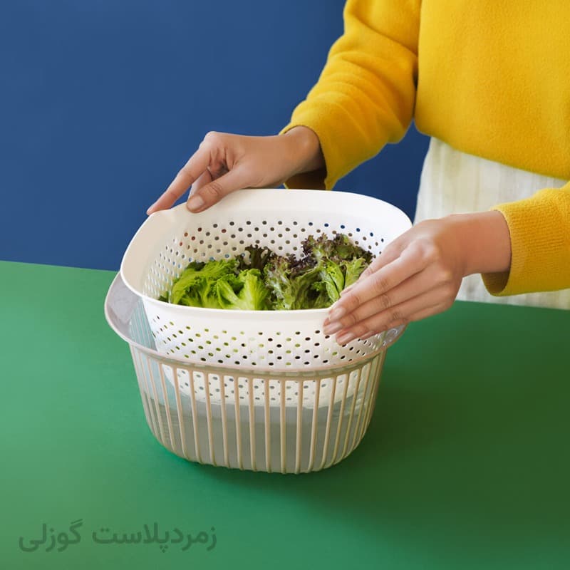 ست آبکش و لگن چهار گوش درنا