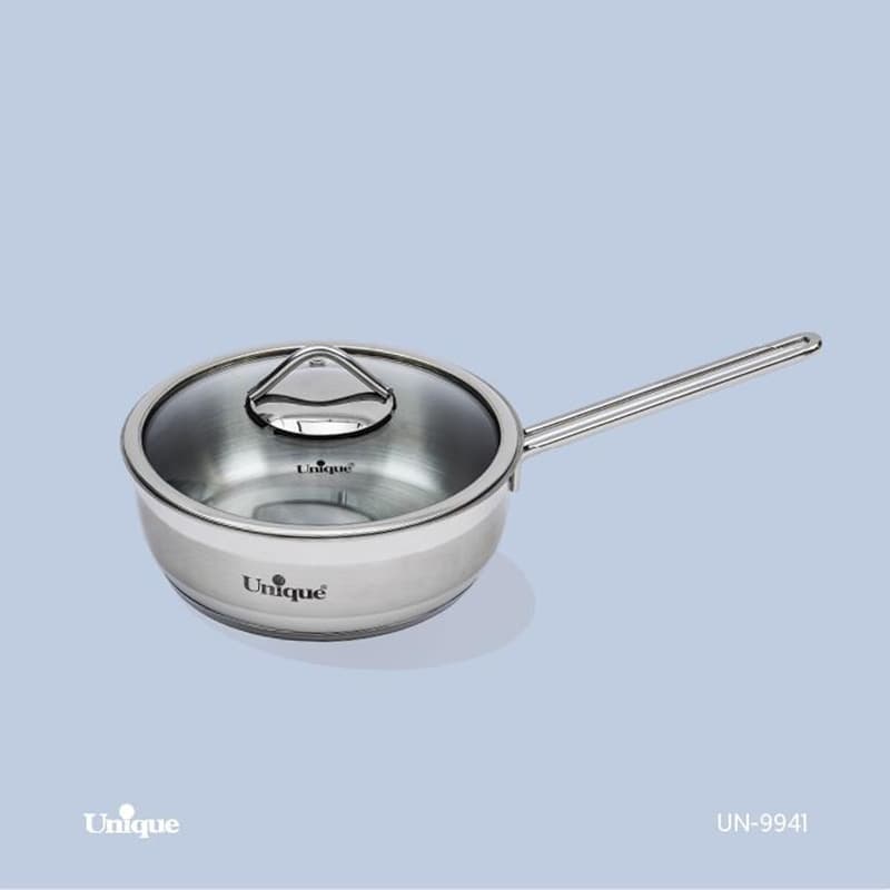 ماهیتابه تک دسته یونیک – مدل 9941 – سایز 20 (استیل)
