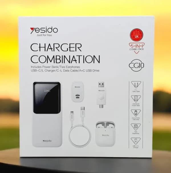 پک هدیه لوازم جانبی موبایل 5 عددی یسیدو مدل Yesido CG10 — تصویر ۲