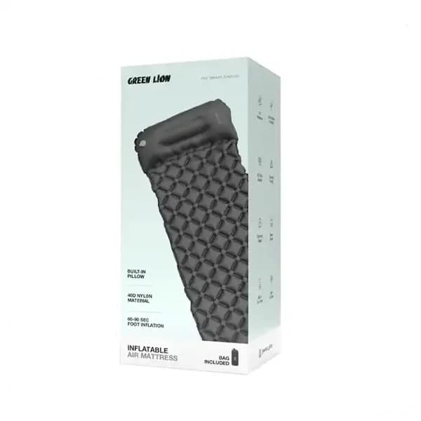 تشک بادی مسافرتی یک نفره گرین لاین مدل GREEN LION GM-180 GNINFARMTSBK