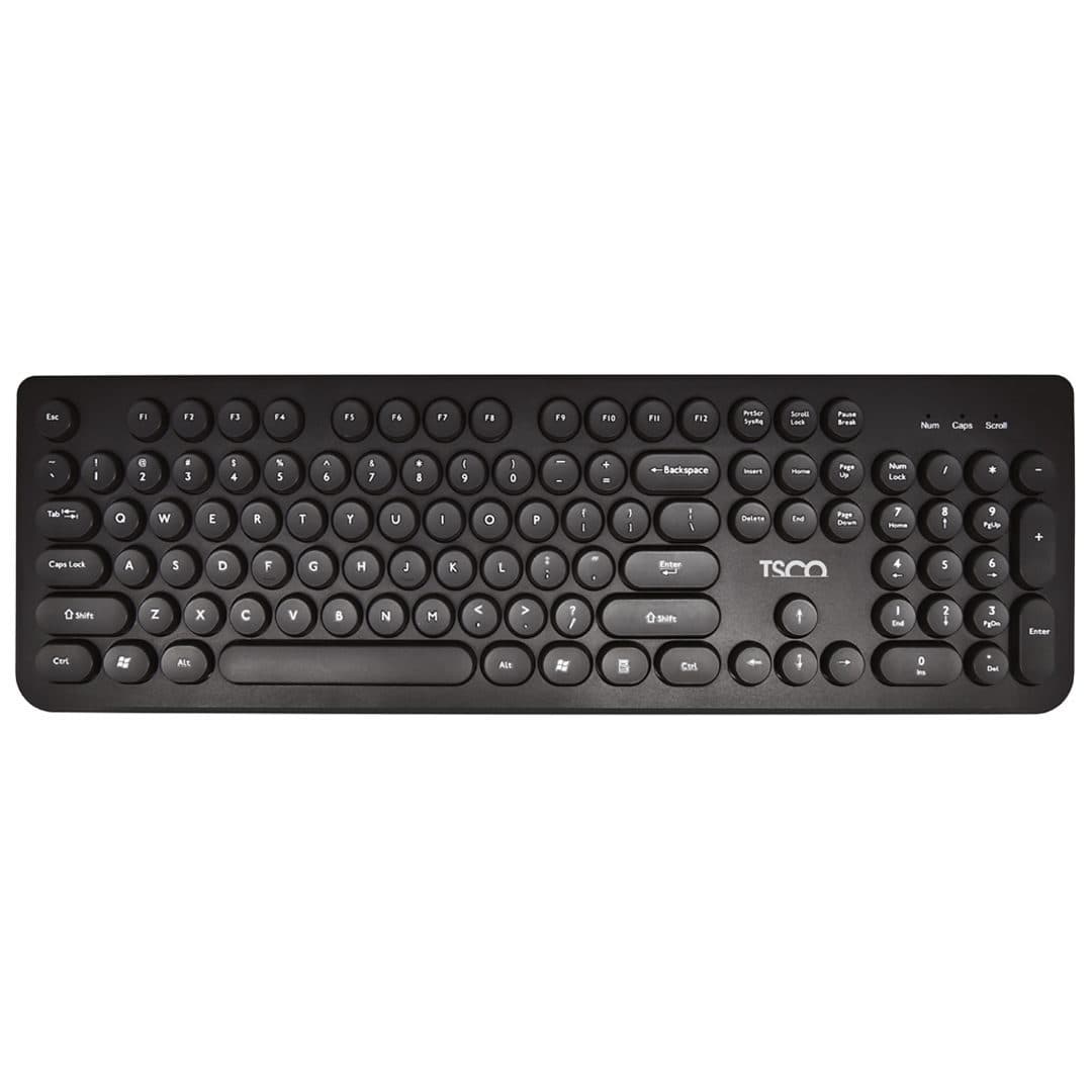 کیبورد بیسیم تسکو مدل TK 7001W؛ باریک، سبک و رها از قید و بند کابلها — تصویر ۲